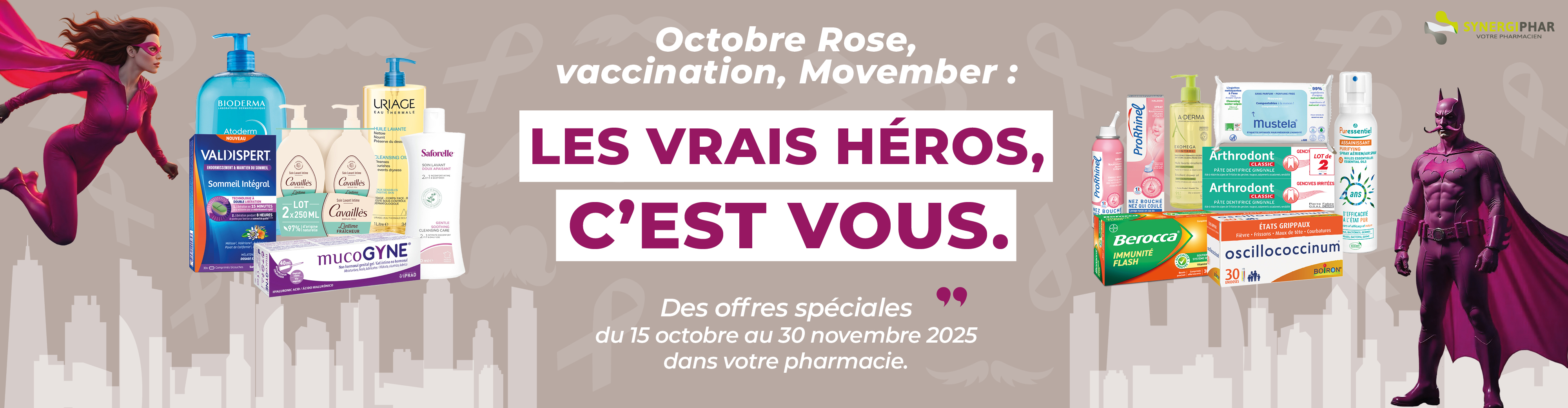 Promotions produits en pharmacie 15 octobre au 30 novembre
